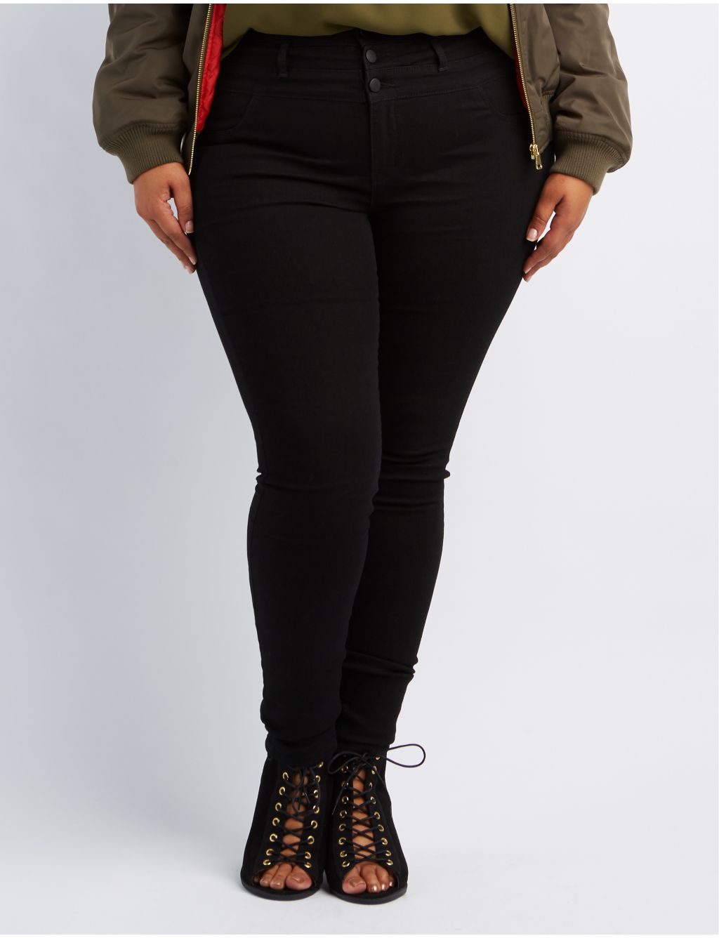 Plus Size Refuge Hi-Waist Super Skinny Jeans
