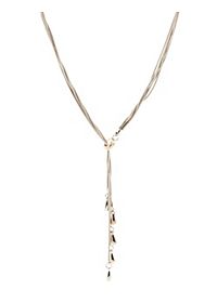 Snake Chain Lariat Necklace