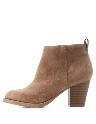 Almond Toe Ankle Booties | Charlotte Russe