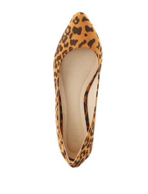 Leopard Print Pointed Toe Flats | Charlotte Russe