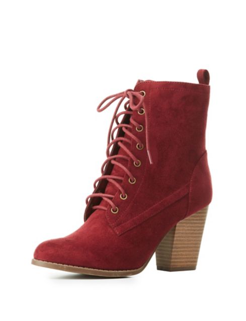 black booties red laces