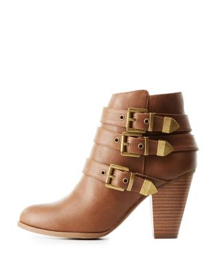 three buckle booties