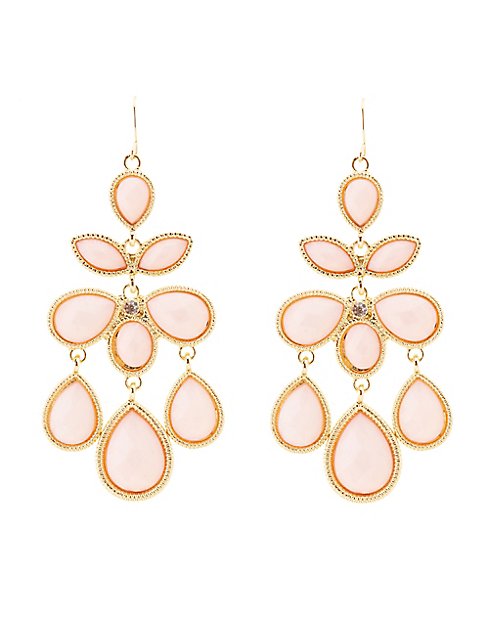 Gemstone Cluster Drop Earrings | Charlotte Russe