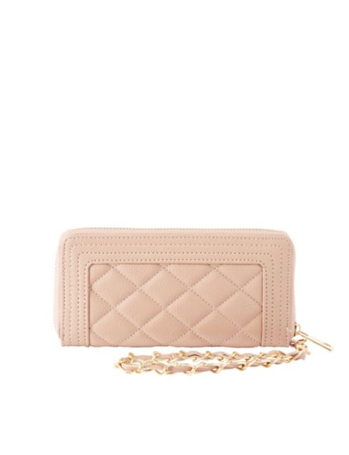 quilted wristlet wallet