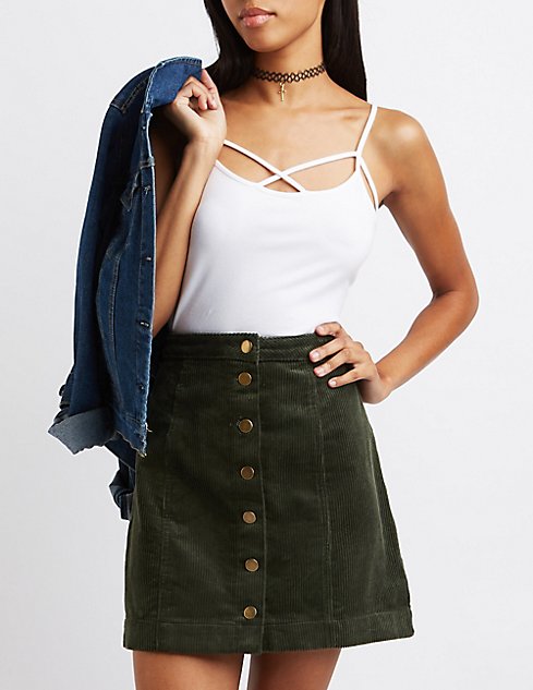 Caged Cami Tank Top | Charlotte Russe