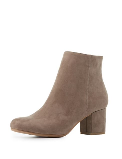 block heel ankle booties