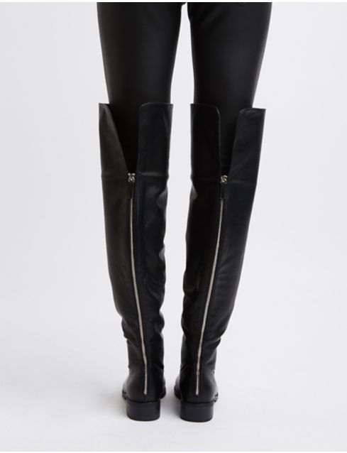 Zipper-Trim Over-The-Knee Boots | Charlotte Russe