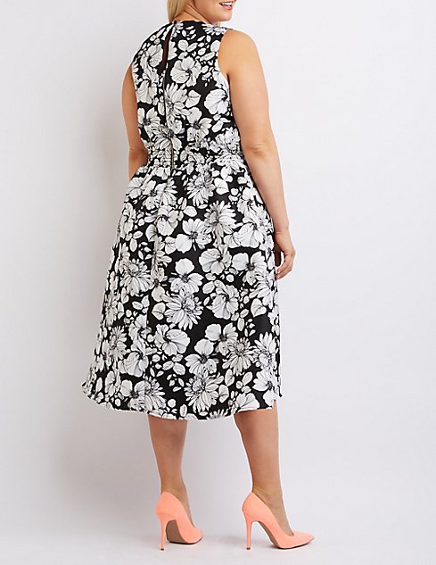 Plus Size Floral Midi Dress | Charlotte Russe