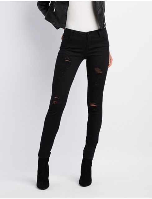 girls destroyed jeans