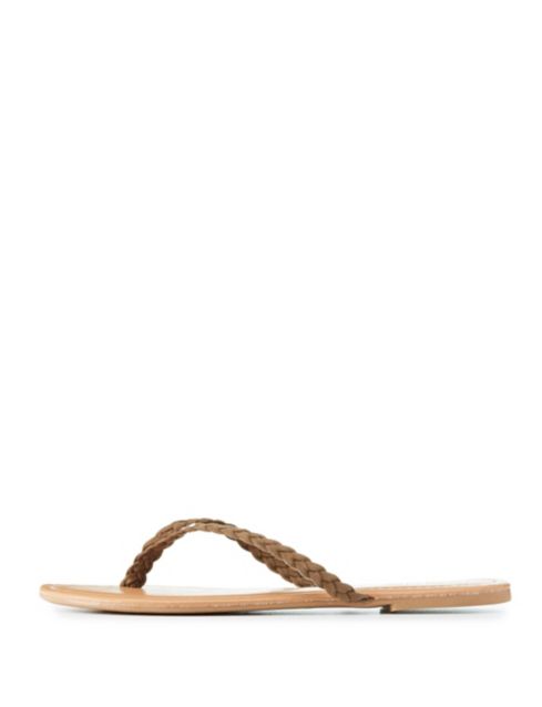 Braided Strap Thong Sandals | Charlotte Russe
