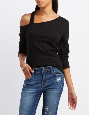 asymmetrical cut out top