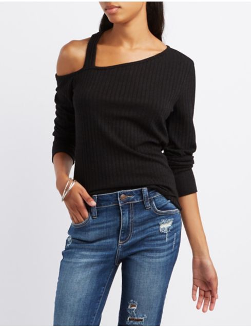 asymmetrical cut out top