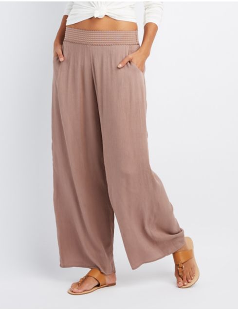 gauze palazzo pants