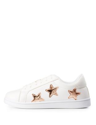 metallic star sneakers