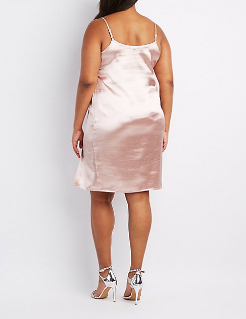 Plus Size Satin Slip Dress | Charlotte Russe
