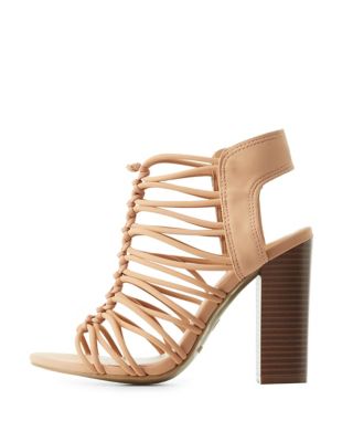 Bamboo Knotted Strappy Sandals | Charlotte Russe
