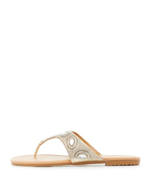 Embellished Slide Sandals | Charlotte Russe