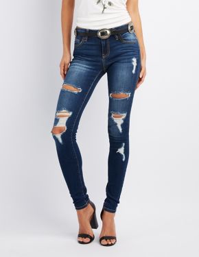 Ripped Jeans & Distressed Denim | Charlotte Russe