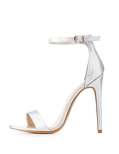 Holographic Two-Piece Sandals | Charlotte Russe