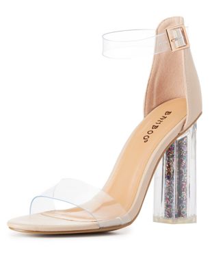 charlotte russe clear heels
