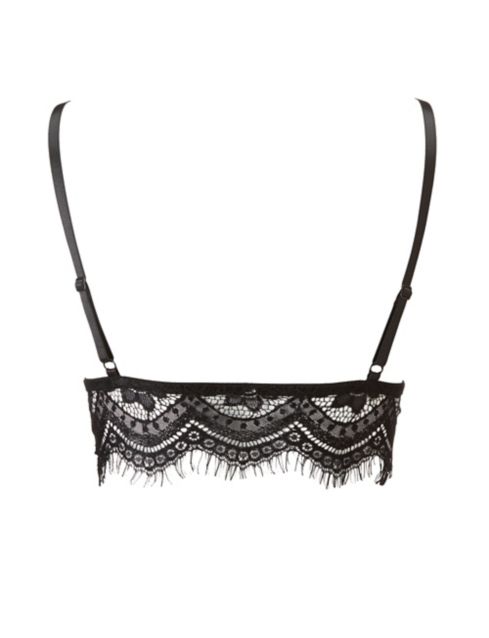 Caged Eyelash Lace Bralette Charlotte Russe 3044