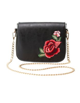 Floral Patch Crossbody Bag | Charlotte Russe