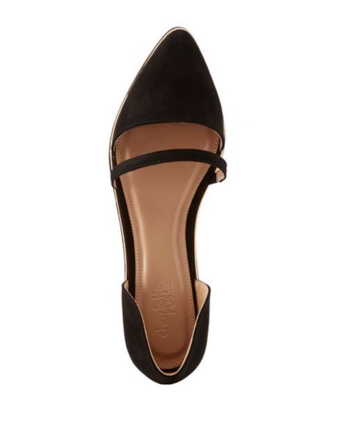 strappy pointed flats