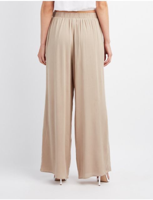 Gauze Palazzo Pants | Charlotte Russe