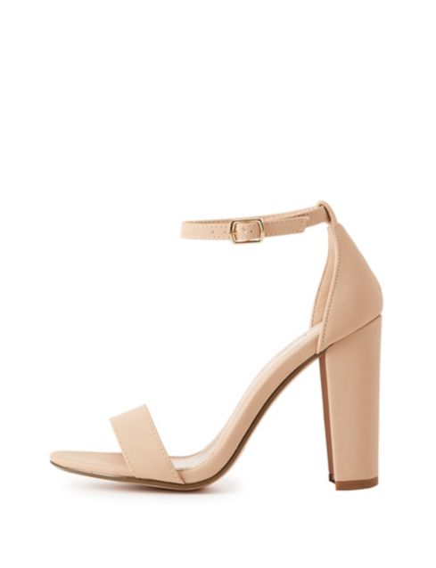 Becca Ankle Strap Heeled Sandals | Charlotte Russe