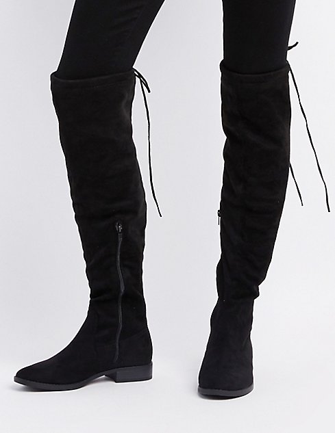 Tie-Back Over-The-Knee Boots
