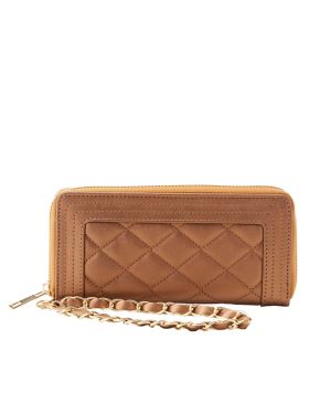 quilted wristlet wallet