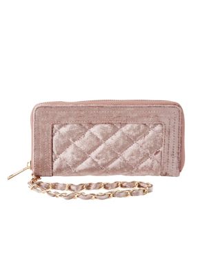 quilted wristlet wallet