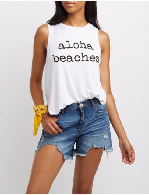 Aloha Beaches Tank Top | Charlotte Russe