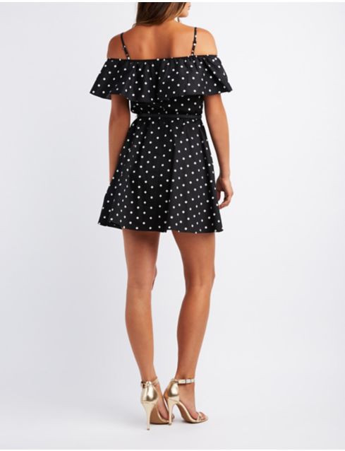 polka dot ruffle