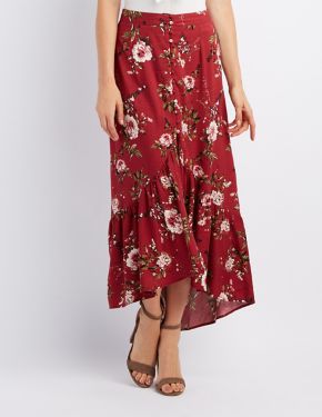 Maxi Skirts: Floral & Striped Skirts | Charlotte Russe
