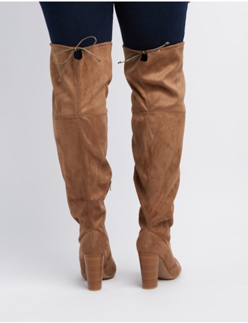 tie up over the knee boots