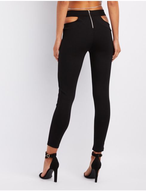 Caged Cut-Out Leggings | Charlotte Russe