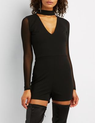 charlotte russe black romper