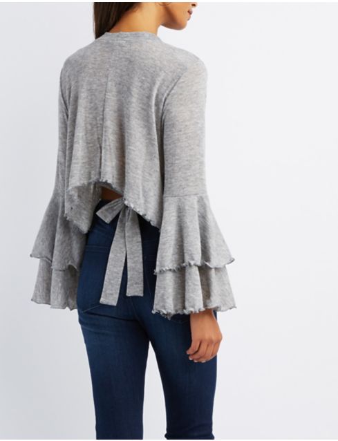 high low bell sleeve