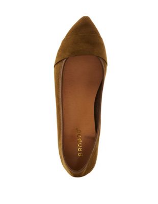 velvet pointed flats