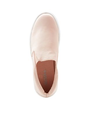 satin slip on sneakers
