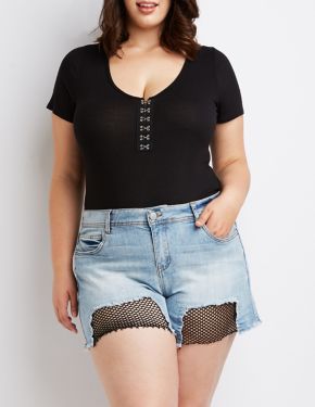 dollhouse plus size shorts