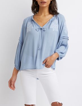 Casual Tops & Day Tops: Lace Up, Striped, & More | Charlotte Russe