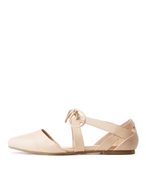 pointed toe lace up flats