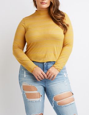 plus size stripped shirt