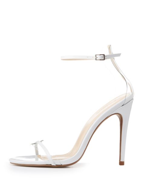 PVC Ankle Wrap Sandals