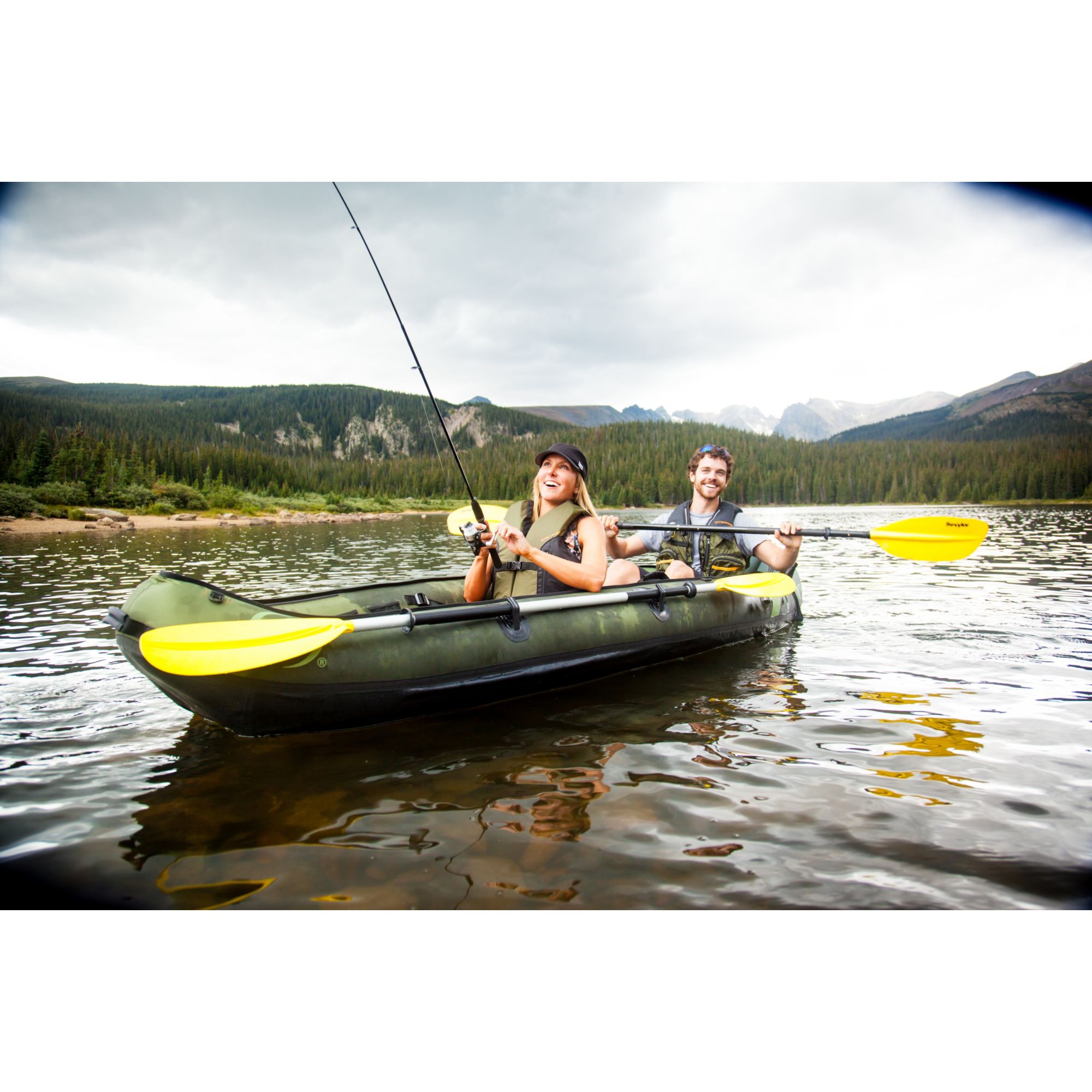 Sevylor Colorado 2 Person Inflatable Fishing Kayak with Adjustable