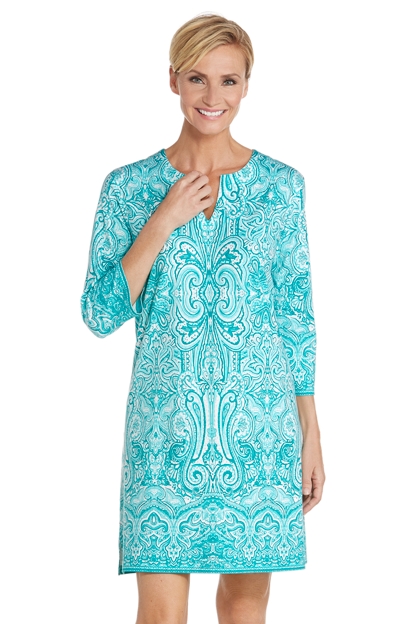 Oceanside Tunic Dress: Sun Protective Clothing - Coolibar