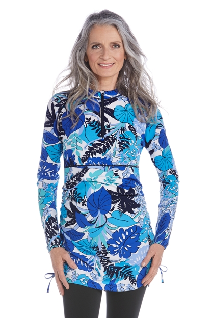 coolibar ruche swim shirt