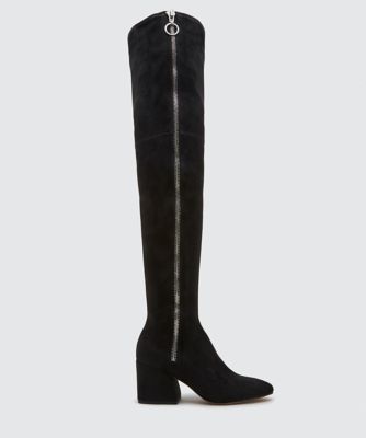 VIX OVER-THE-KNEE BOOTS BLACK